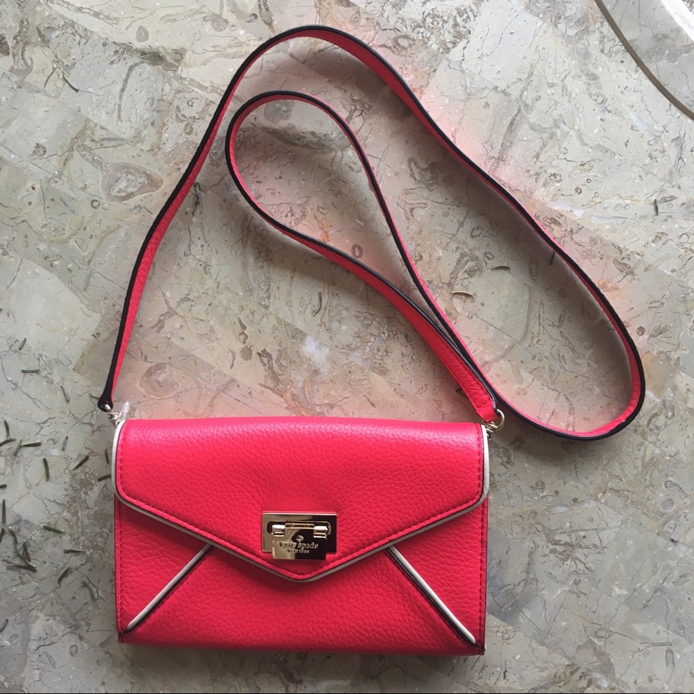 Kate Spade Hot Pink Crossbody Clutch